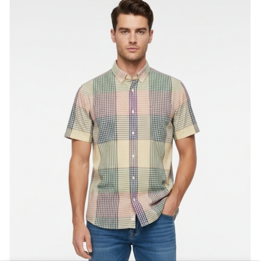 Scotch & Soda Multicolor Checkered Casual Shirt